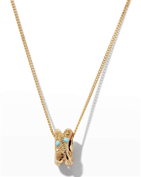 uroboro gucci|Gucci Ouroboros Turquoise Necklace .